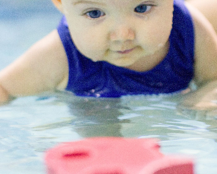 baby in swimming pool